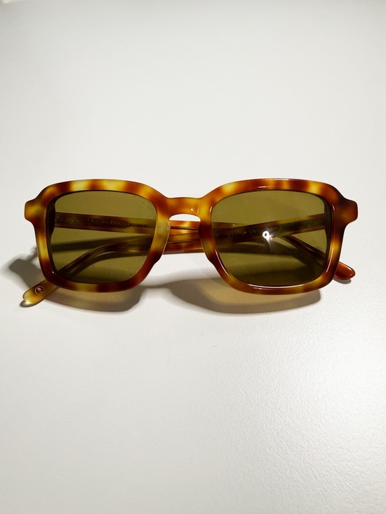 Crap Eyewear Accessories - Crap Eyewear The Heavy Tropix Sunglasses in Blonde Tortoise / Polarized Mustard